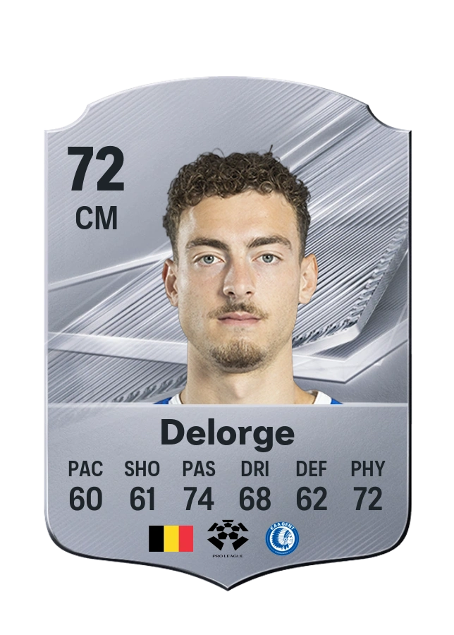 Mathias Delorge, Common card, rated 72