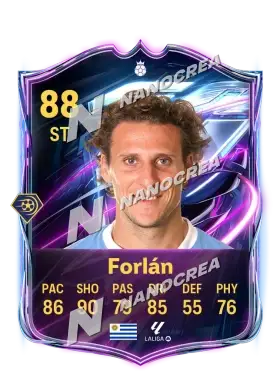 Diego Forlán, Base Hero-kaart, rating 88