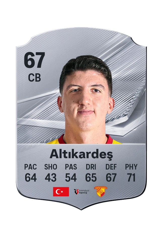 Taha Altıkardeş, Common card, rated 67
