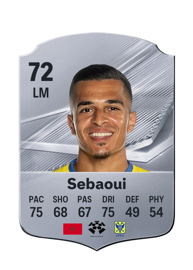 Ilias Sebaoui, Common card, rated 72