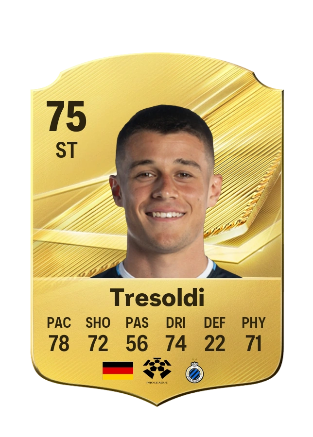 Nicolò Tresoldi, Common card, rated 75