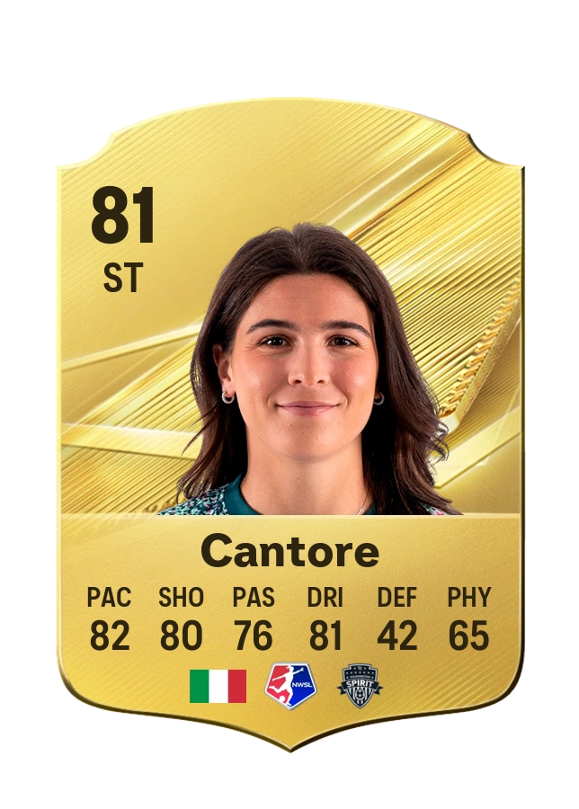 Sofia Cantore, Common card, rated 81