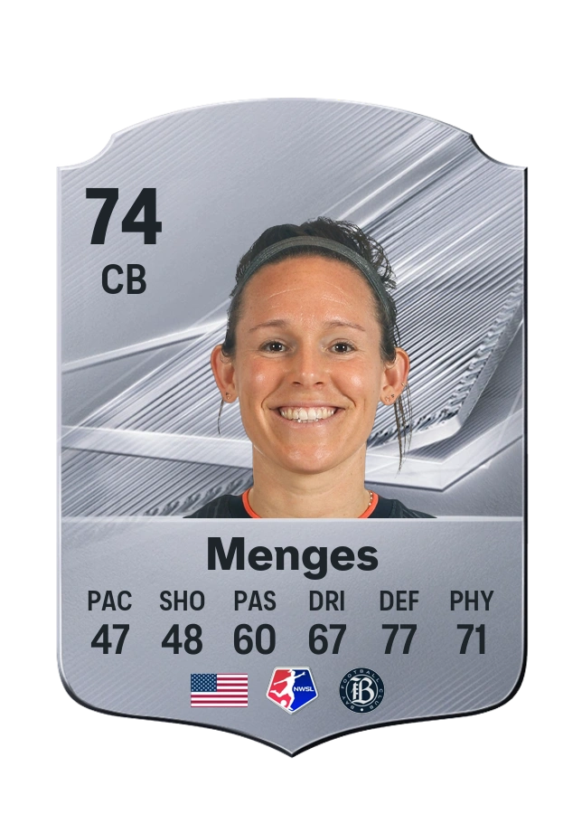 Emily Menges، بطاقة Common، بتقييم 74
