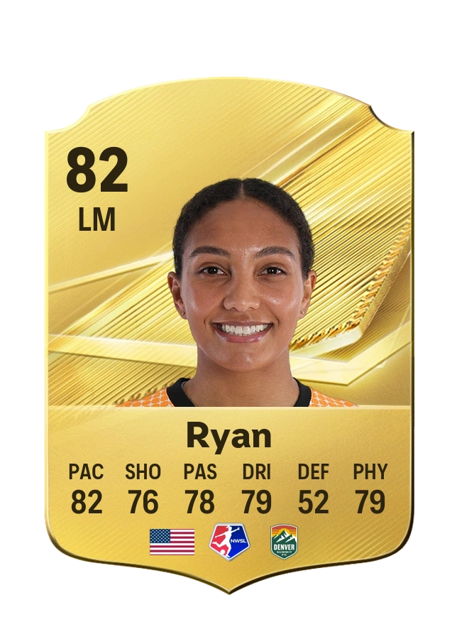 Yazmeen Ryan, Common card, rated 82
