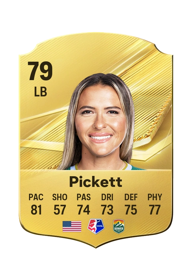 Carson Pickett, Common card, rated 79