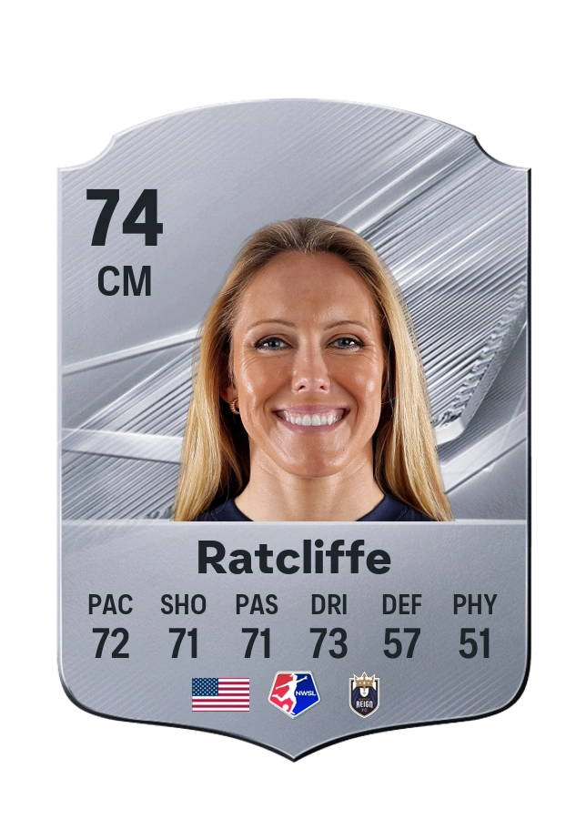 Brittany Ratcliffe, Common card, rated 74