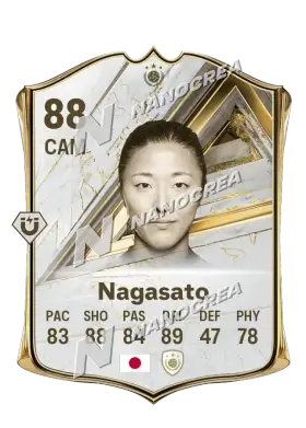 Carta Base Icon de Yuki Nagasato, valoración 88