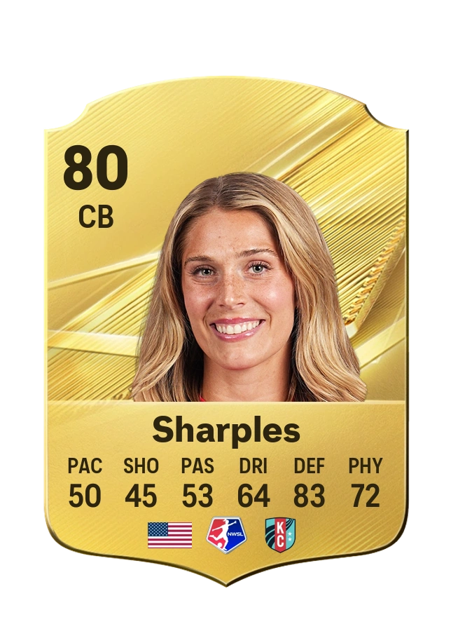 Kayla Sharples، بطاقة Common، بتقييم 80