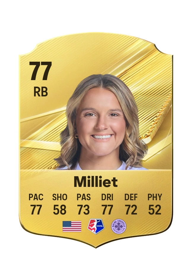 Lauren Milliet, Common card, rated 77