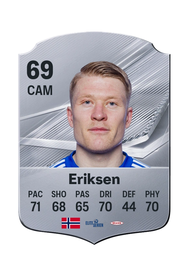 Kristian Eriksen, Common card, rated 69