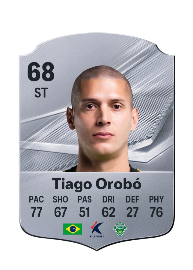 Tiago Orobó، بطاقة Common، بتقييم 68