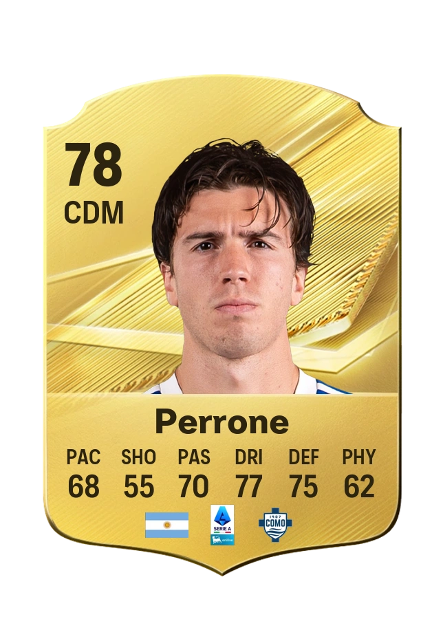 Máximo Perrone, Common card, rated 78