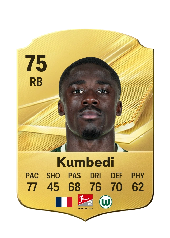 Saël Kumbedi, Common card, rated 75