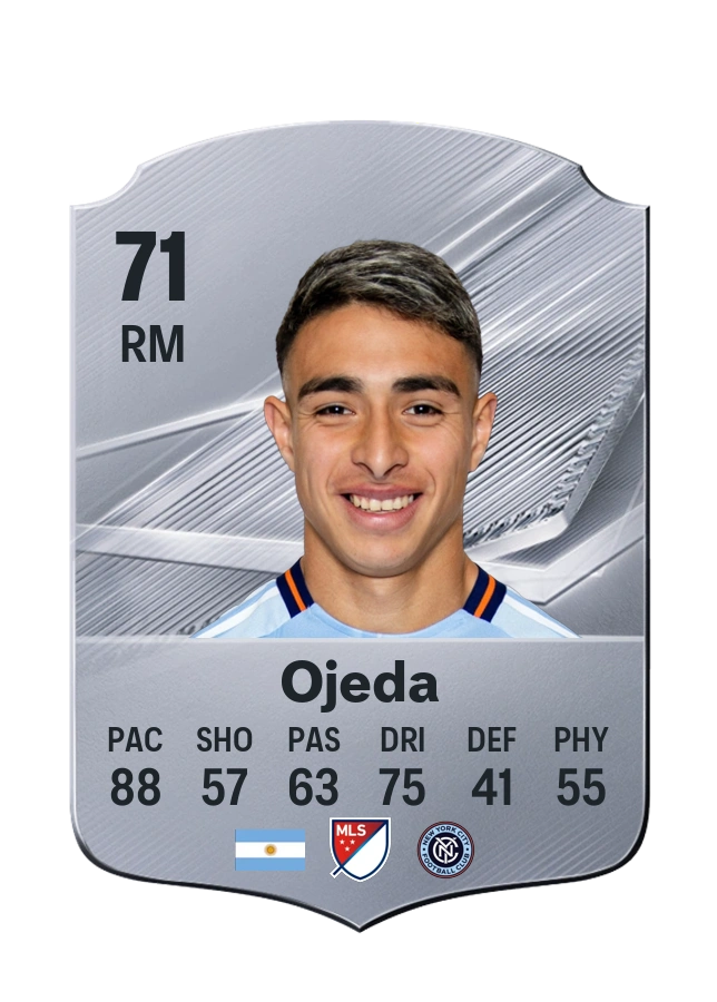 Agustín Ojeda, Common card, rated 71