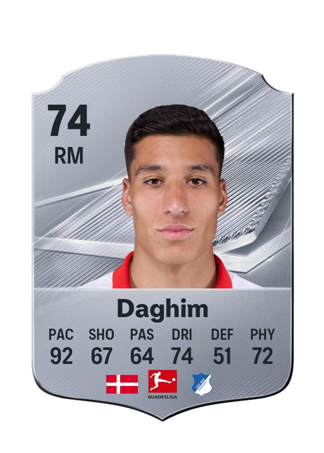Adam Daghim, Common card, rated 74