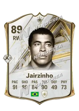 Carta Base Icon di Jairzinho, valutazione 89