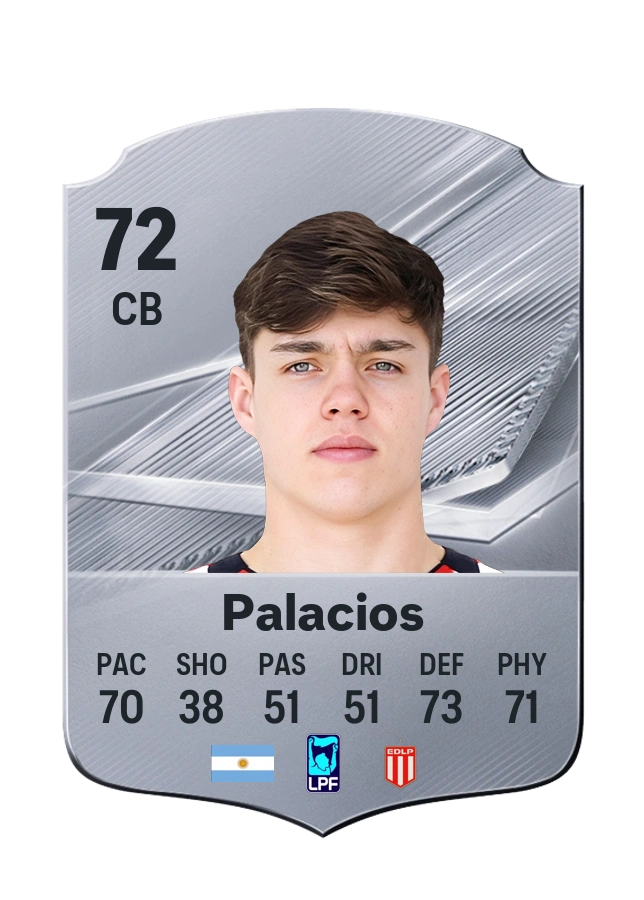 Tomás Palacios, Common card, rated 72