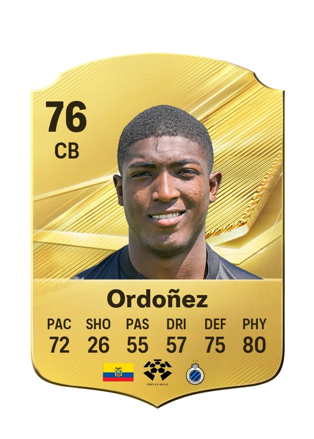 Joel Ordoñez, Common card, rated 76