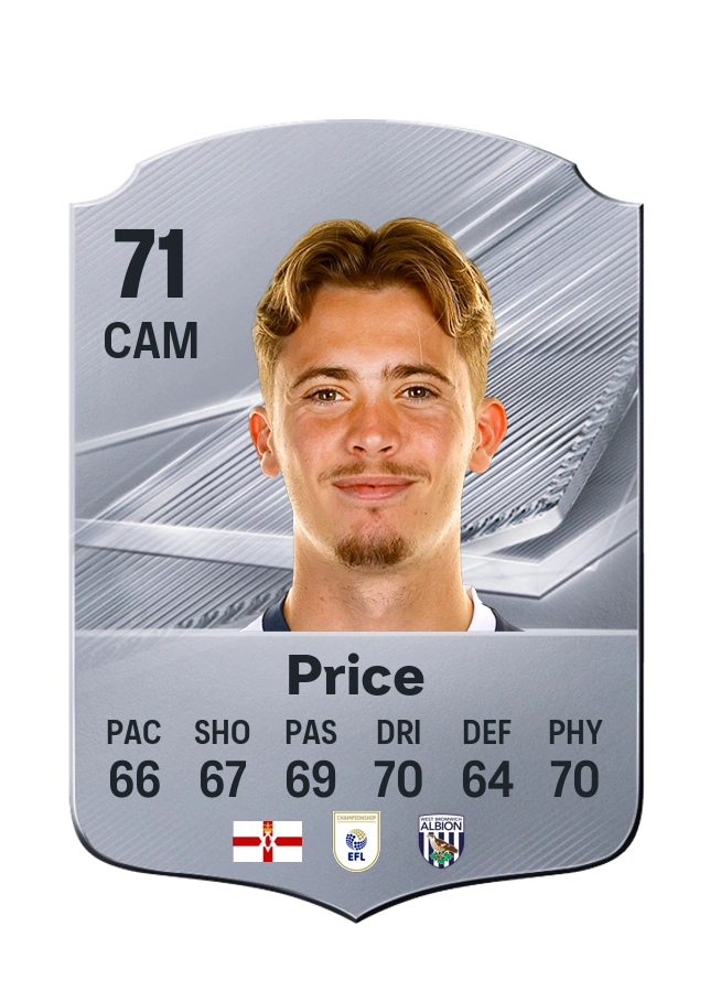 Isaac Price, Common kartı, reyting 71