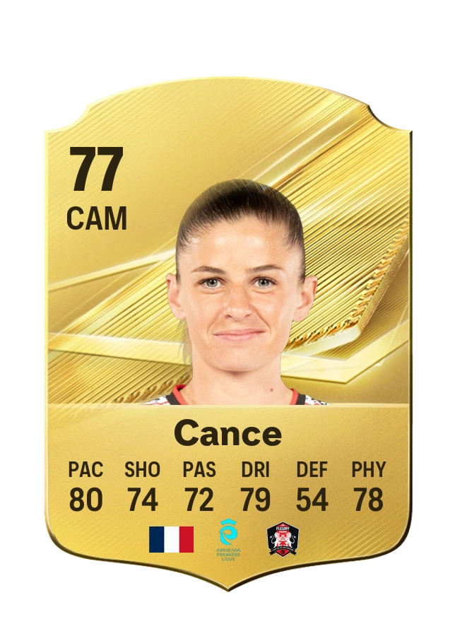 Laurie Cance, Common card, rated 77