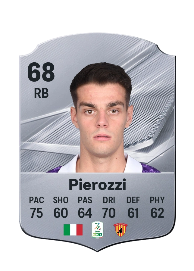 Edoardo Pierozzi, Common card, rated 68