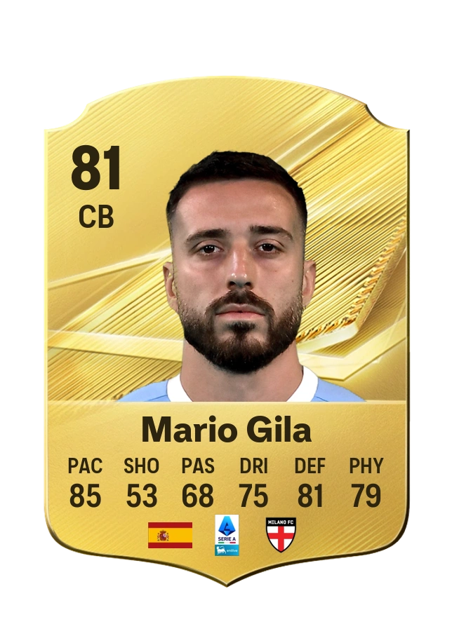 Mario Gila, Common card, rated 81