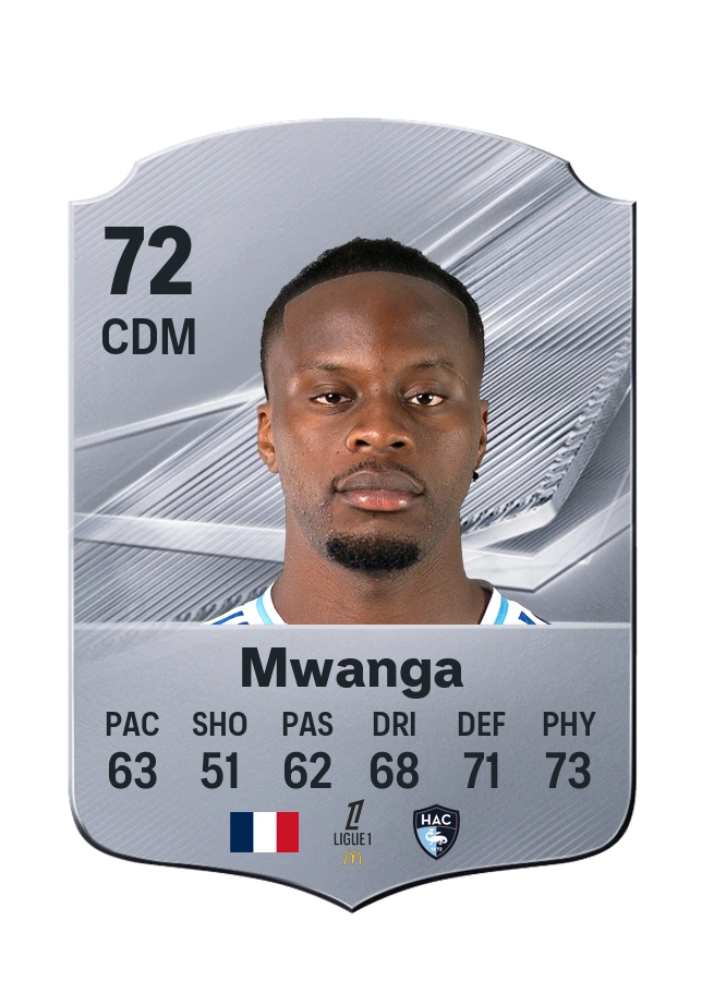 Carta Common di Junior Mwanga, valutazione 72
