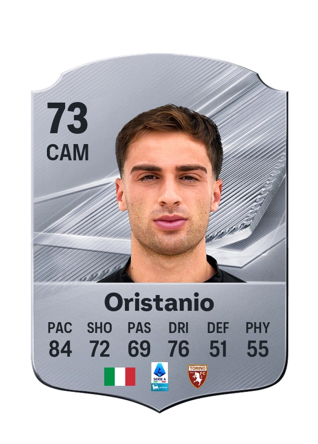 Gaetano Oristanio, Common card, rated 73