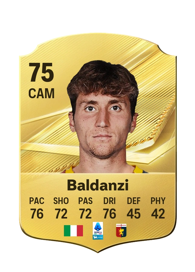 Carte Common de Tommaso Baldanzi, note 75