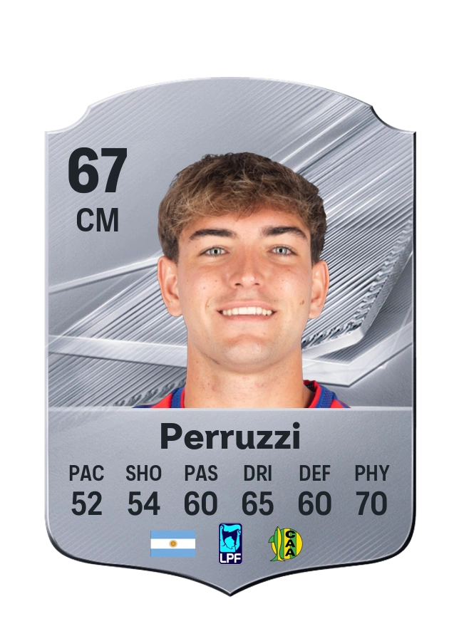 Francisco Perruzzi, Common card, rated 67