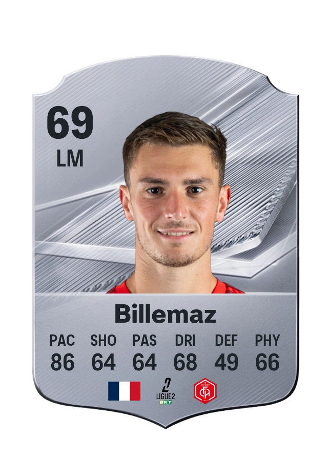 Clément Billemaz, Common card, rated 69