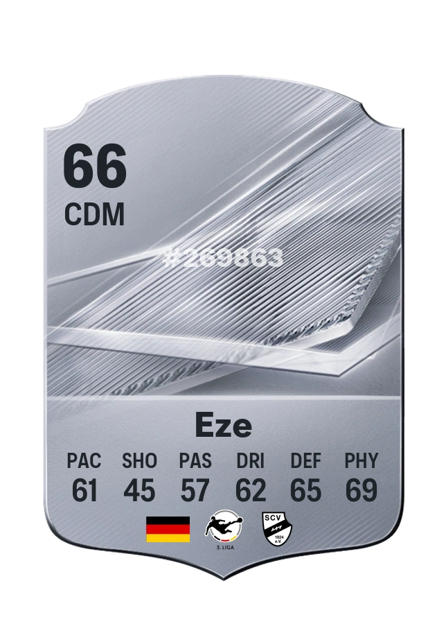 Carta Common de Joshua Eze, overall 66