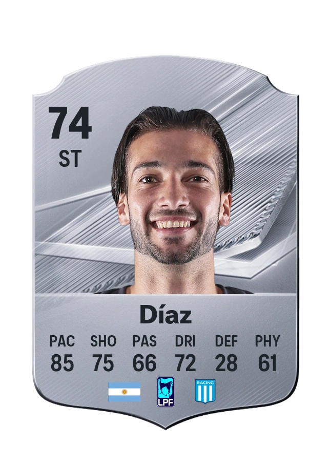 Lautaro Díaz, Common kartı, reyting 74