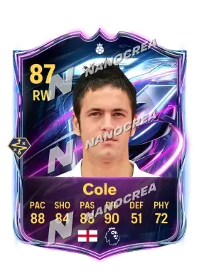 Carta Base Hero di Joe Cole, valutazione 87