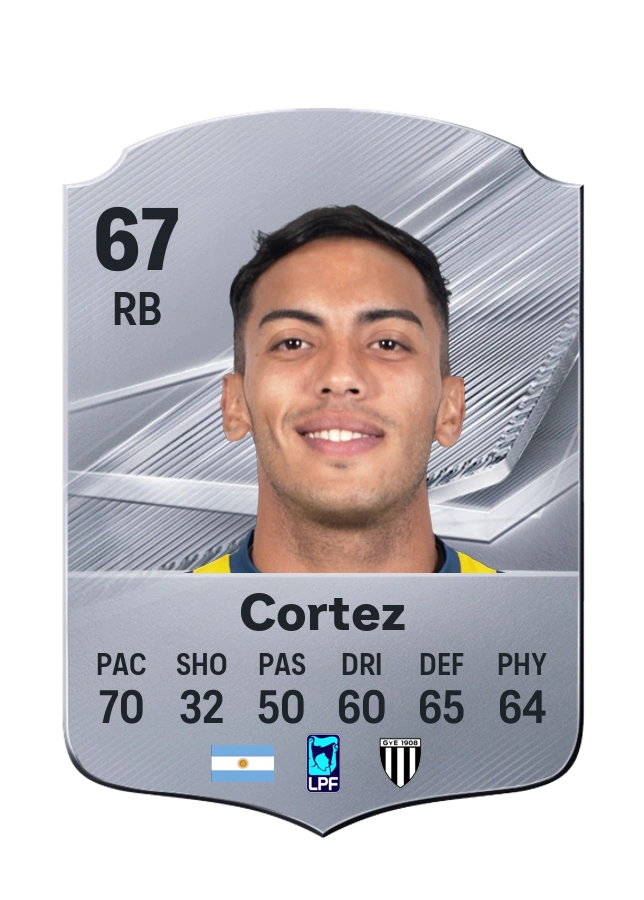 Ismael Cortez, Common card, rated 67