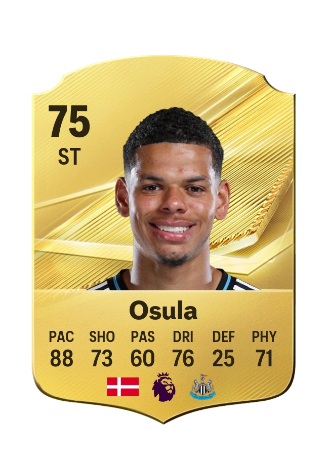 William Osula, Common card, rated 75