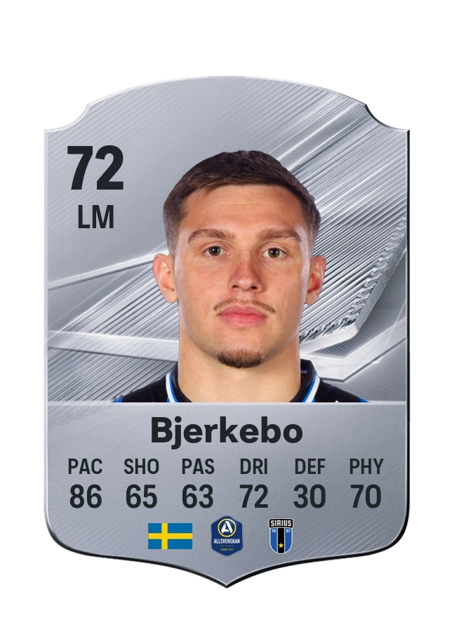 Isak Bjerkebo, Common card, rated 72