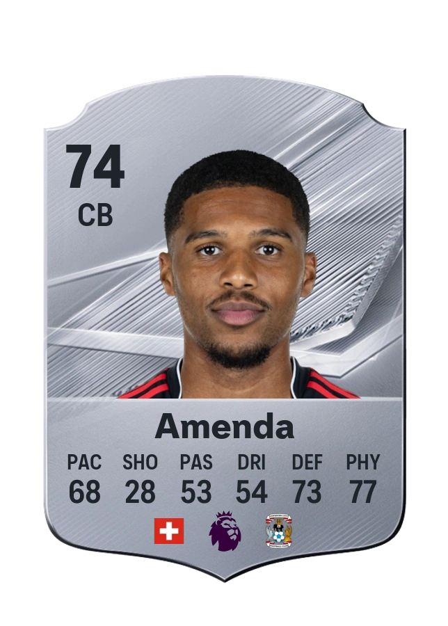 Aurèle Amenda, Common card, rated 74