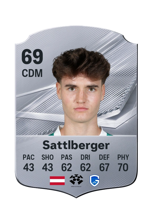 Nikolas Sattlberger, Common card, rated 69