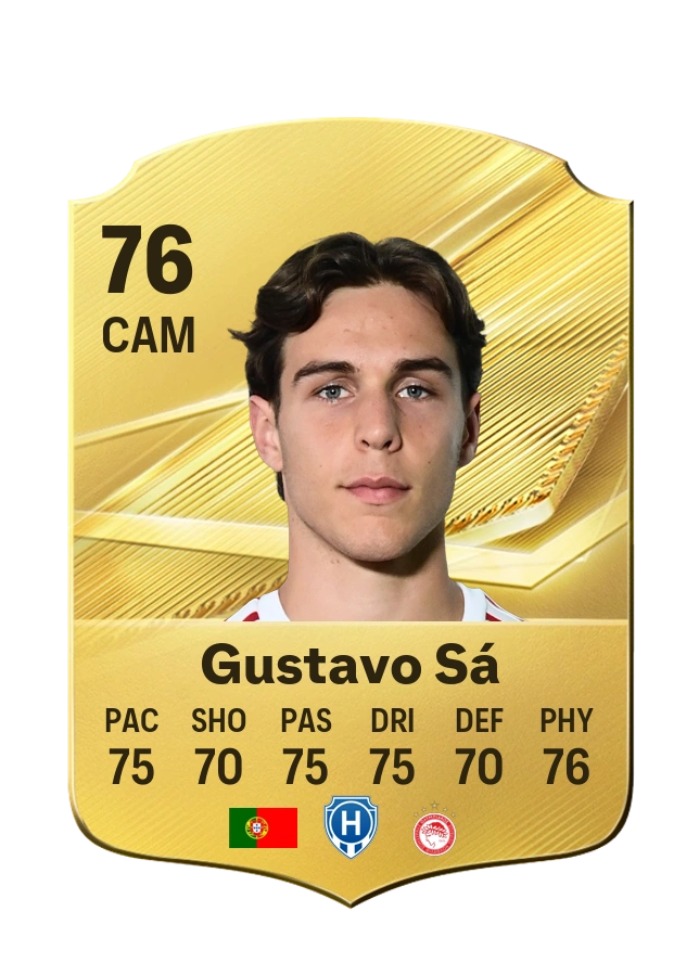 Gustavo Sá, Common card, rated 76