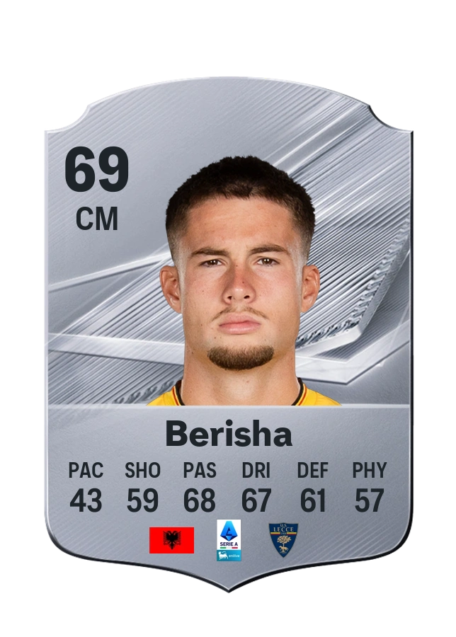Medon Berisha, Common card, rated 69