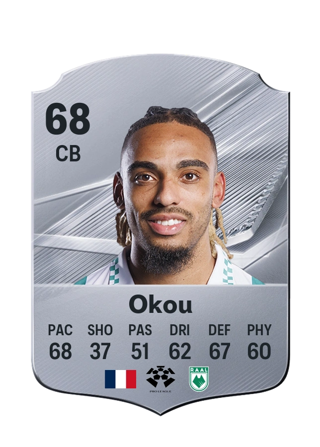 Yllan Okou, Common card, rated 68