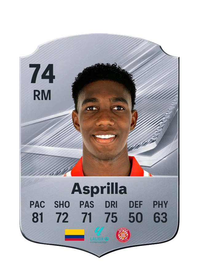 Yáser Asprilla, Common card, rated 74