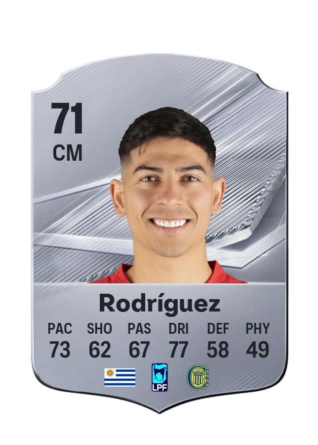 Alan Rodríguez, Common card, rated 71