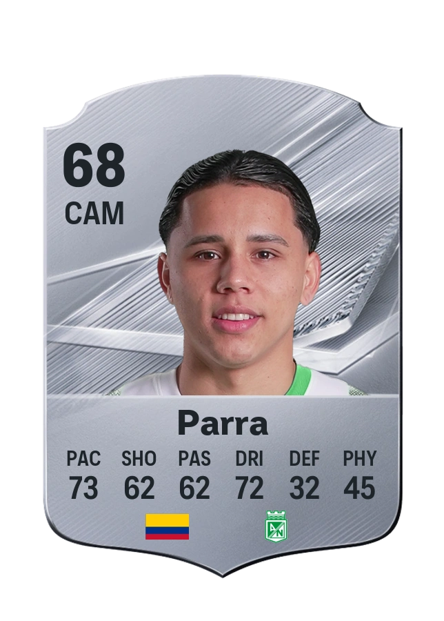 Kevin Parra, Common card, rated 68