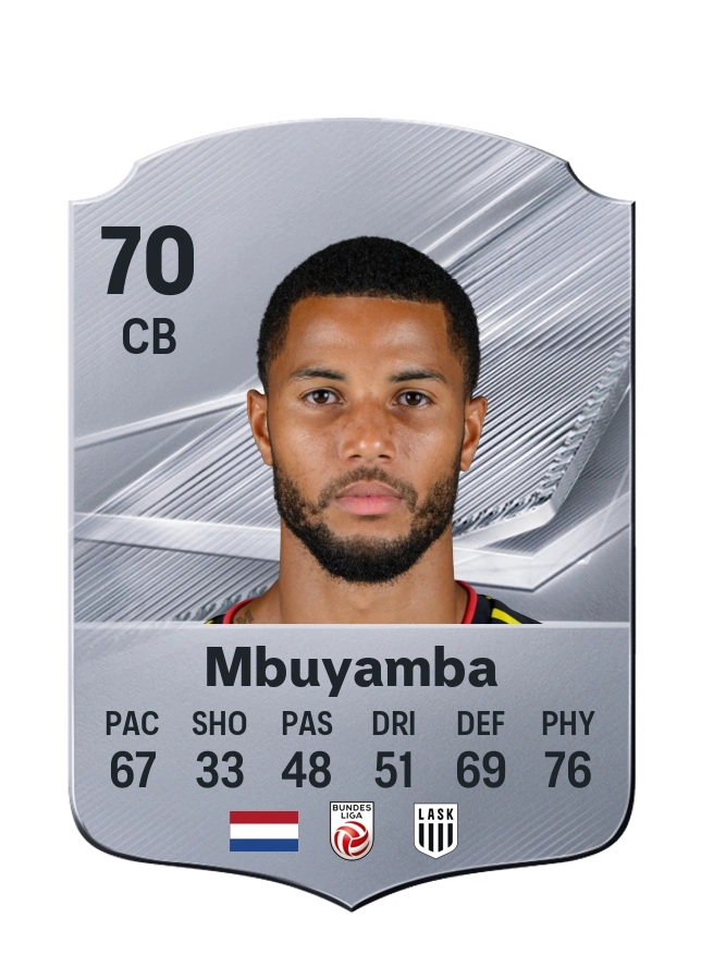 Xavier Mbuyamba, Common card, rated 70