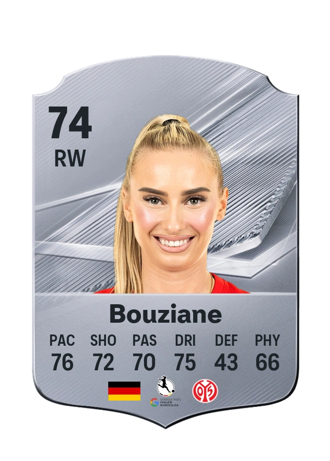 Chiara Bouziane, Common card, rated 74