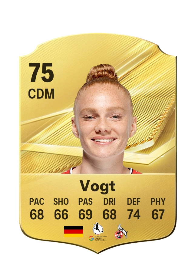 Laura Vogt, Common card, rated 75