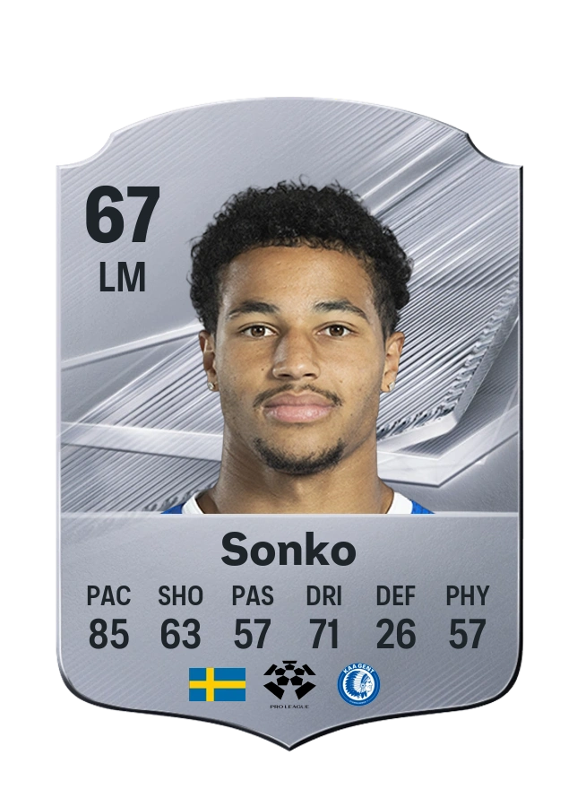 Momodou Lamin Sonko, Common card, rated 67