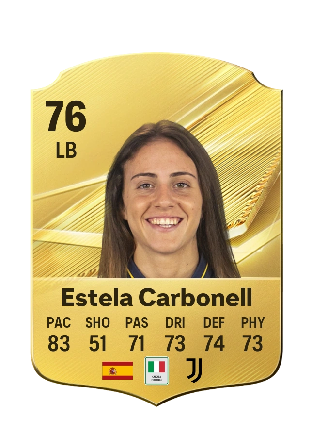 Estela Carbonell, Common card, rated 76